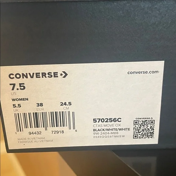 CHUCK TAYLOR ALL STAR MOVE CANVAS PLATFORM SNEAKERS NEW! - Picture 6 of 8